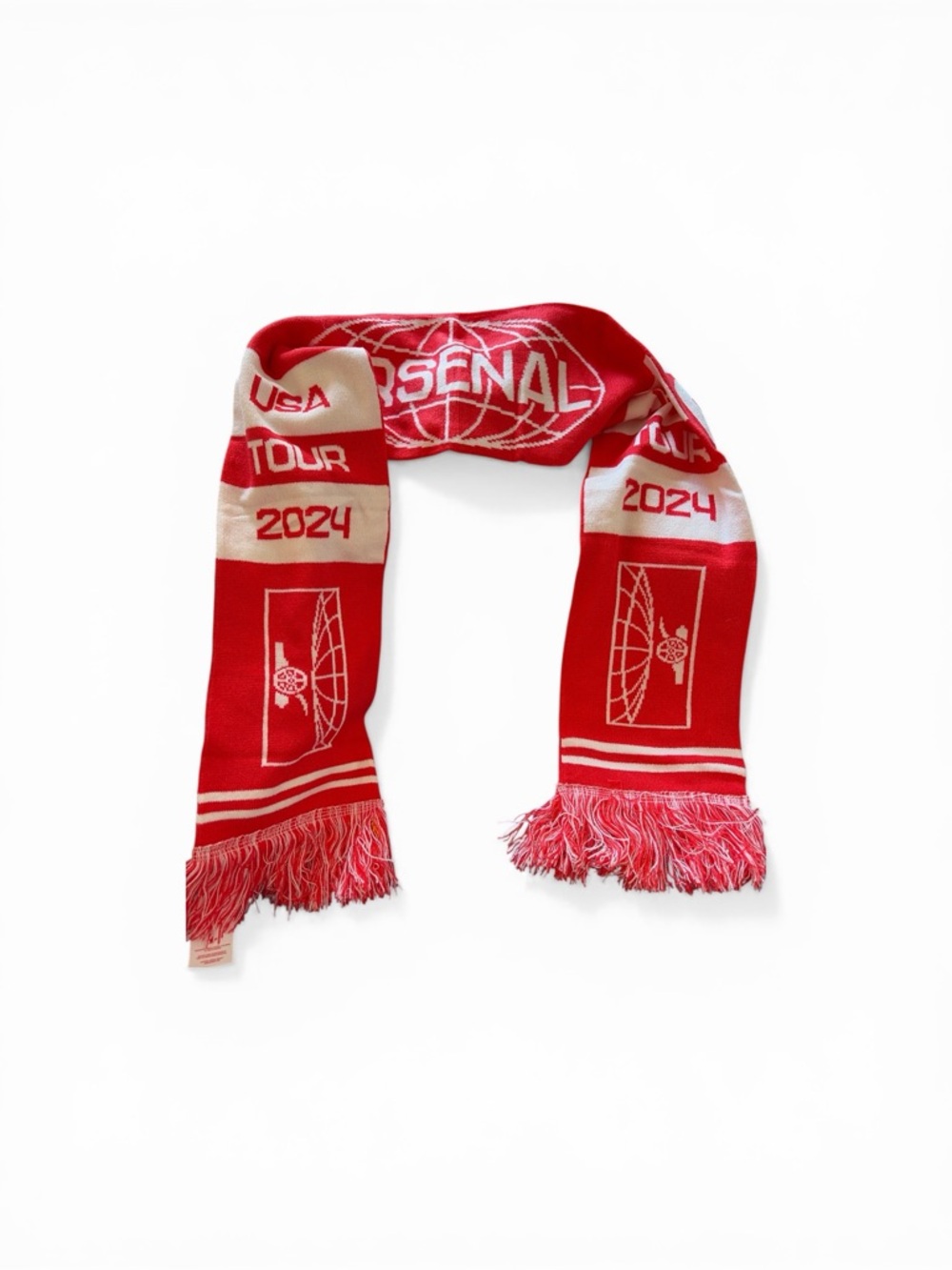 Arsenal Scarf Red 2024 - Picture 4 of 4